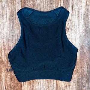 fabletics black sports bra